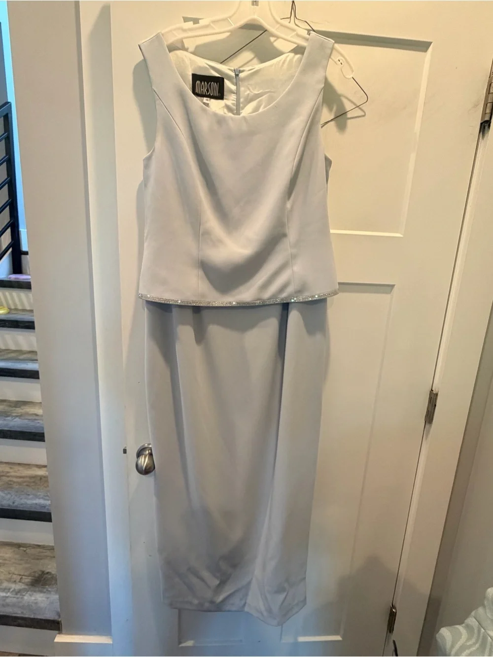 Marsoni 16 Ice Blue Mother of Bride Dress Jacket Set Formal Evening Occasion